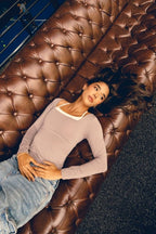 Square tee Long Sleeve Morado - AW