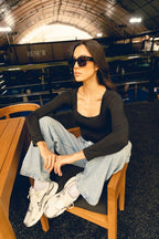 Square tee Long Sleeve Negro - AW