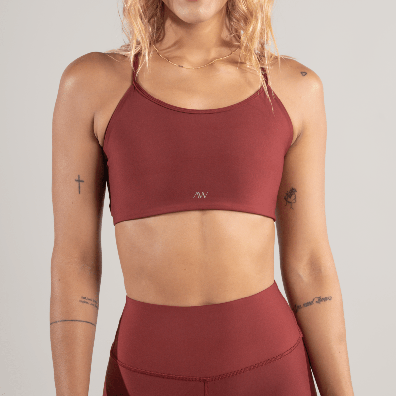 Strappy Bra Merlot - AW