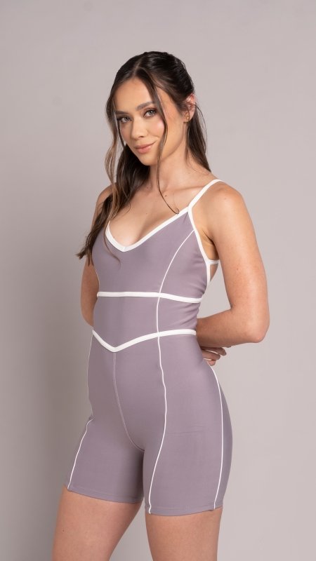 Street contrast jumpsuit Morado - AW