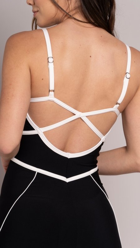 Street contrast jumpsuit Negro - AW