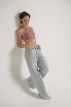 Twist halter sport bra Toulose Rose - AW