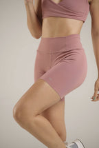 Twist High waist Biker Toulose Rose - AW