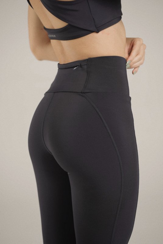 Twist High waist leggings Negro - AW