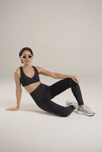Twist High waist leggings Negro - AW