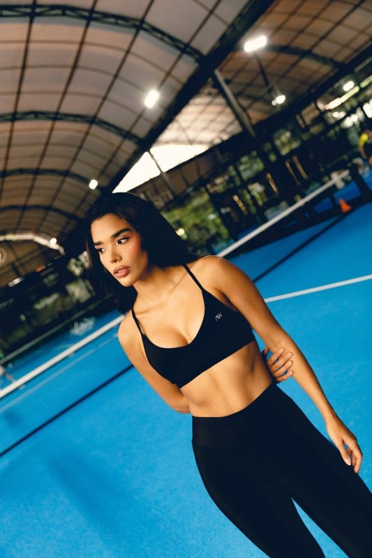 V neck bra sens Negro - AW