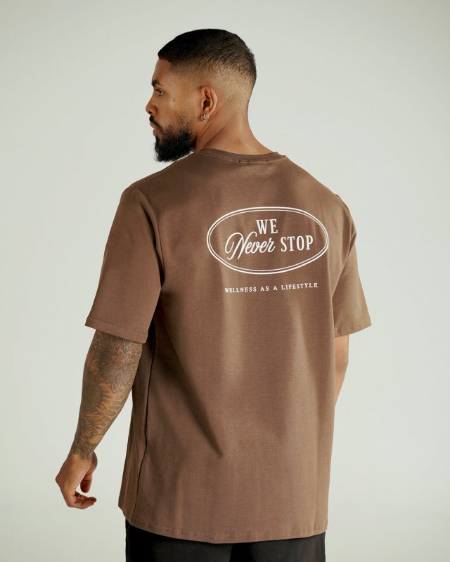 Wenever T shirt Chocolate - AW