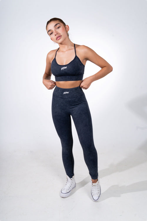 Leggings Negro lavado